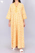60’s Cotton V-Neck Full Sleeved Kaftan In Floral Print