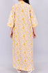 60’s Cotton V-Neck Full Sleeved Kaftan In Floral Print
