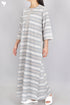 60’s Cotton Zipper Kaftan In Floral Print