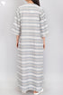 60’s Cotton Zipper Kaftan In Floral Print