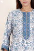 60’s Cotton Zipper Kaftan In Floral Print