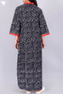 40’s Cotton V-Neck Full Sleeved Kaftan In Paisley Jaal