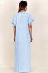 60’s Cotton Short Sleeve Kaftan In Graphic Block Print