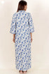 60’s Cotton Full Sleeved Kaftan In Floral Print