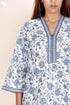 60’s Cotton Full Sleeved Kaftan In Floral Print