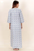 60’s Cotton Full Sleeved Kaftan In Floral Print