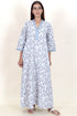 60’s Cotton Full Sleeved Kaftan In Floral Print
