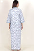 60’s Cotton Full Sleeved Kaftan In Floral Print