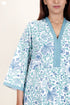 60’s Cotton Full Sleeved Kaftan In Floral Print