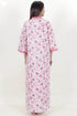 60’s Cotton Full Sleeved Kaftan In Floral Print