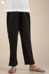 Cotton Cambric Kilol Capri Pant In Black