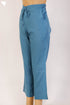 Cambric Cotton Pants In Indigo Blue