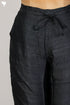 Tussar Silk Pant in Black