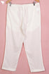 Cambric Cotton Pants With Lace Inserts