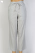 Cambric Cotton Pants With Elasticated Waistband