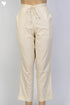 Cambric Cotton Pants With Elasticated Waistband