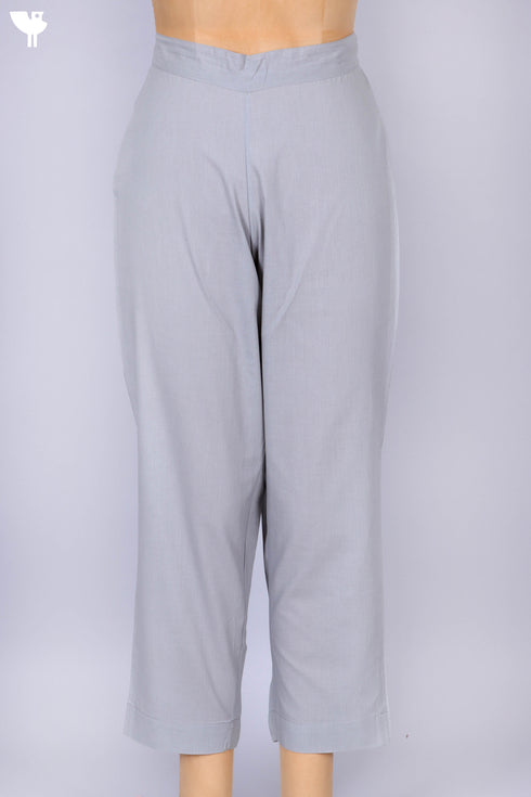 Cambric Cotton Pants With Elasticated Waistband