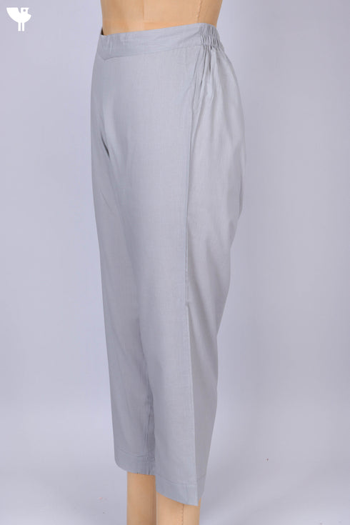 Cambric Cotton Pants With Elasticated Waistband