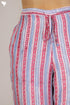 Modal Silk Pants In Striped Block Print