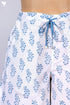 Cambric Cotton Block Printed Palazzo Pants With Elasticated Waist Band