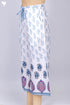 Cambric Cotton Block Printed Palazzo Pants With Elasticated Waist Band