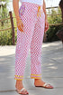 Cambric Cotton Block Printed Pants With Elasticated Waist Band