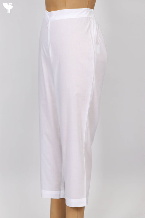 Cambric Cotton Pants With Elasticated Waistband