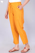 Cambric Cotton Pants In Turmeric