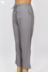 Cambric Cotton Pants In Stone Grey