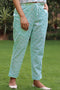Cambric Cotton Cropped Printed Pant