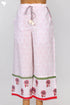 Cambric Cotton Block Printed Pants With Elasticated Waist Band