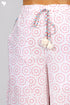 Cambric Cotton Block Printed Pants With Elasticated Waist Band