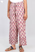 Cambric Cotton Block Printed Pants With Elasticated Waist Band