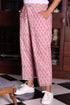 Cambric Cotton Block Printed Pants With Elasticated Waist Band