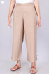 Cotton Palazzo Trousers With Button Detailing