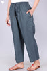Khaadi Cotton Cropped Flare Pant in Slate Grey