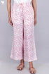 Cambric Cotton Palazzo Pants With Floral Block Print