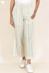 Cambric Cotton Palazzo Pants With Multicolored Block Print