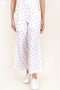 Cambric Cotton Palazzo Pants With Floral Block Print