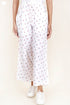 Cambric Cotton Palazzo Pants With Floral Block Print