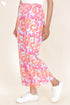 Cambric Cotton Palazzo Pants With Floral Block Print