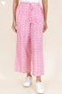 Cambric Cotton Palazzo Pants With Block Print