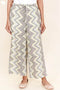 Cambric Cotton Palazzo Pants In Block Print
