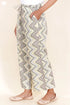Cambric Cotton Palazzo Pants In Block Print