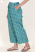Cambric Cotton Palazzo Pants In Block Print