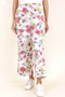 Cambric Cotton Palazzo Pants In Floral Print