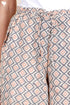 Cambric Cotton Palazzo Pants In Block Print