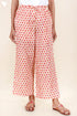 Cambric Cotton Palazzo Pants In Block Print