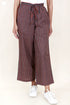 Cambric Cotton Palazzo Pants In Stripe Block Print