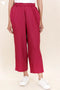 Rayon Slub Pant In Magenta